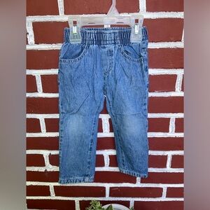100% cotton Lined jeans pants | size 24m
